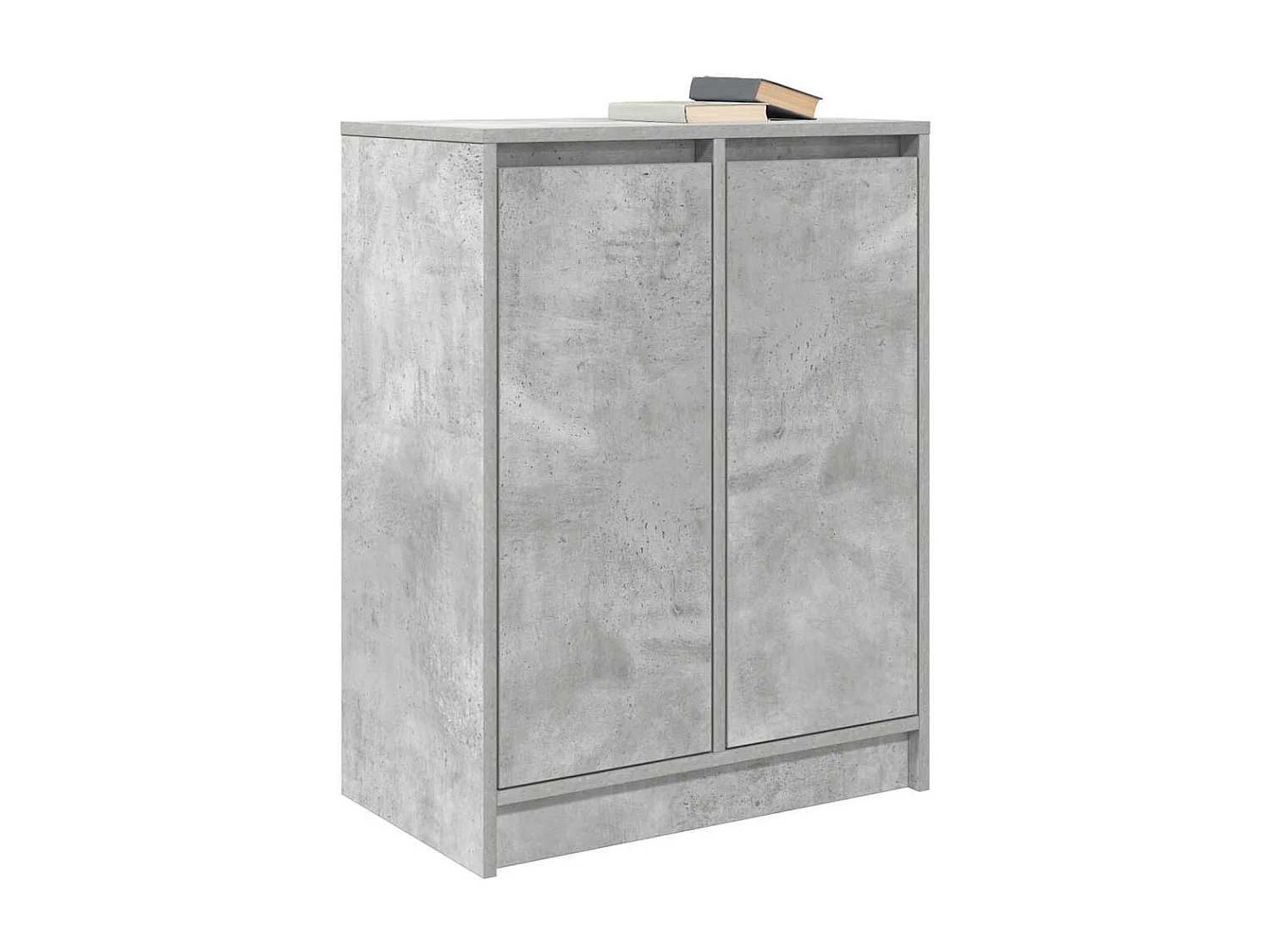 Buffet gris béton 57x34x76 cm bois d'ingénierie