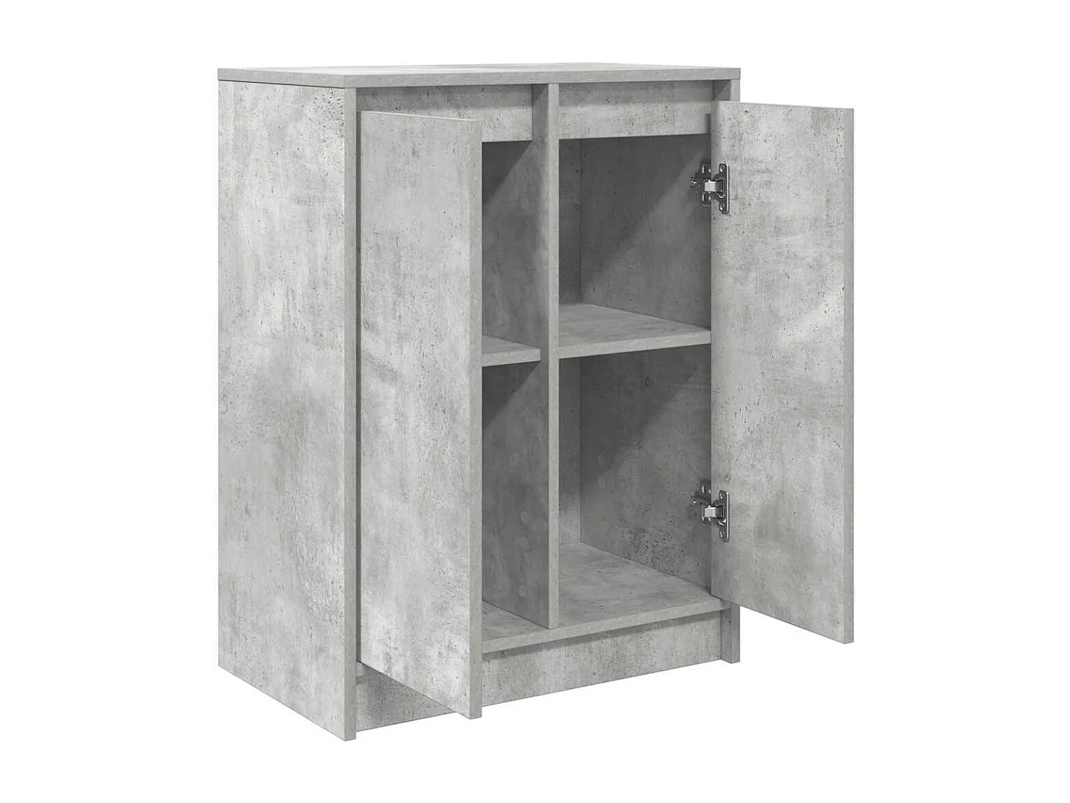 Buffet gris béton 57x34x76 cm bois d'ingénierie