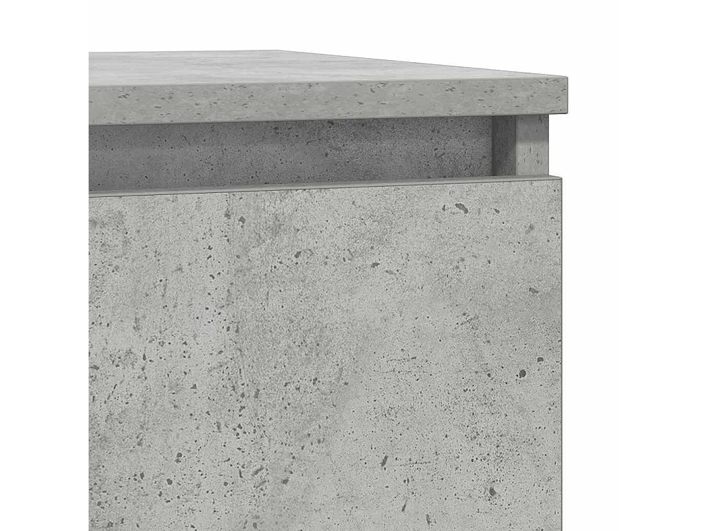 Buffet gris béton 57x34x76 cm bois d'ingénierie