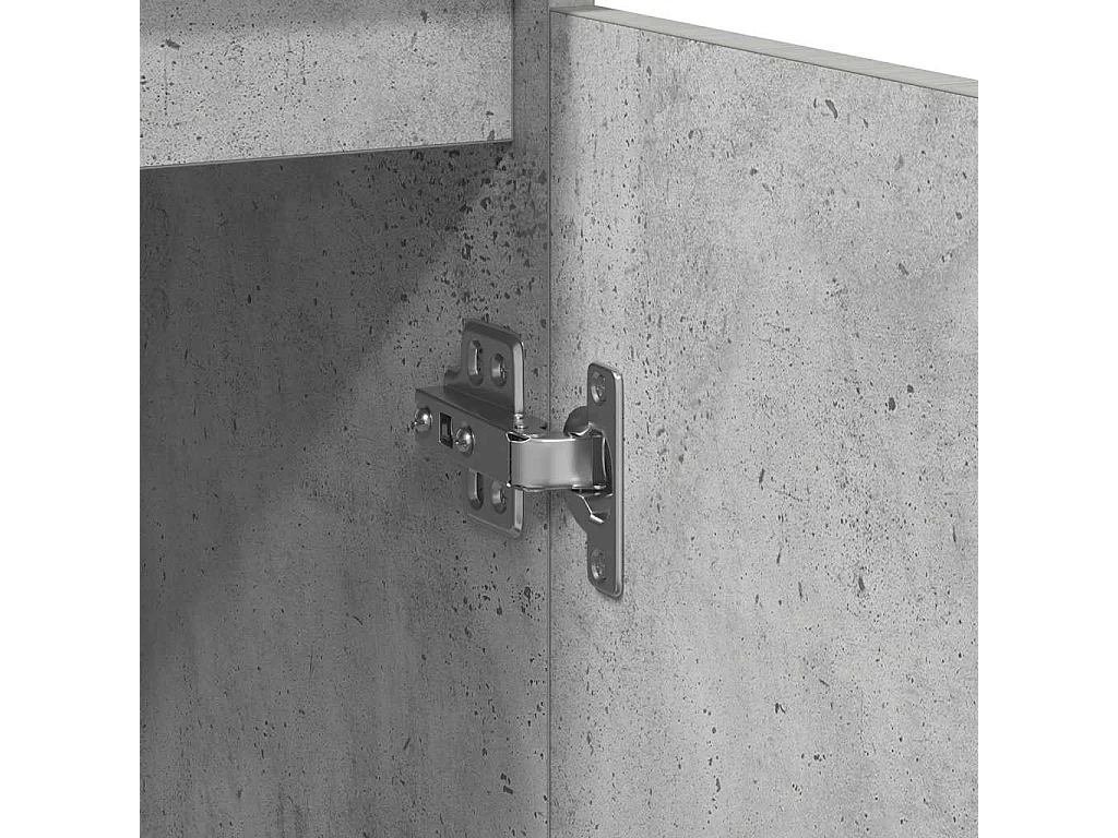 Buffet gris béton 57x34x76 cm bois d'ingénierie