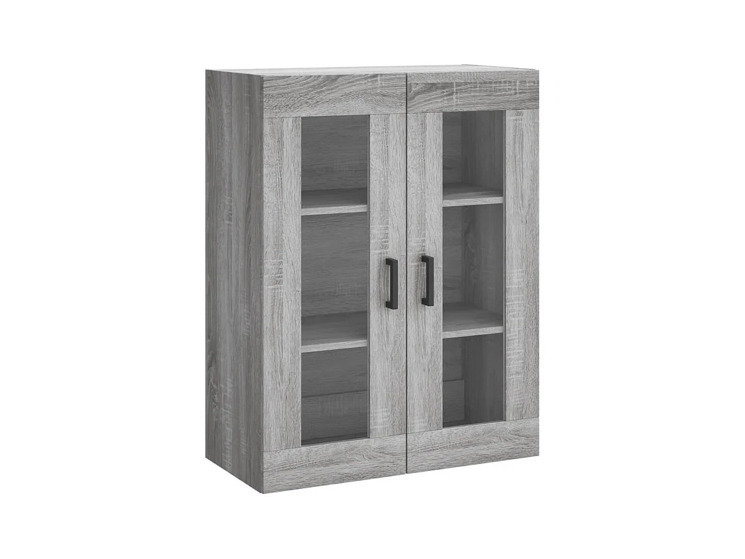 Buffet haut Sonoma gris 69,5x34x180 cm Bois d'ingénierie