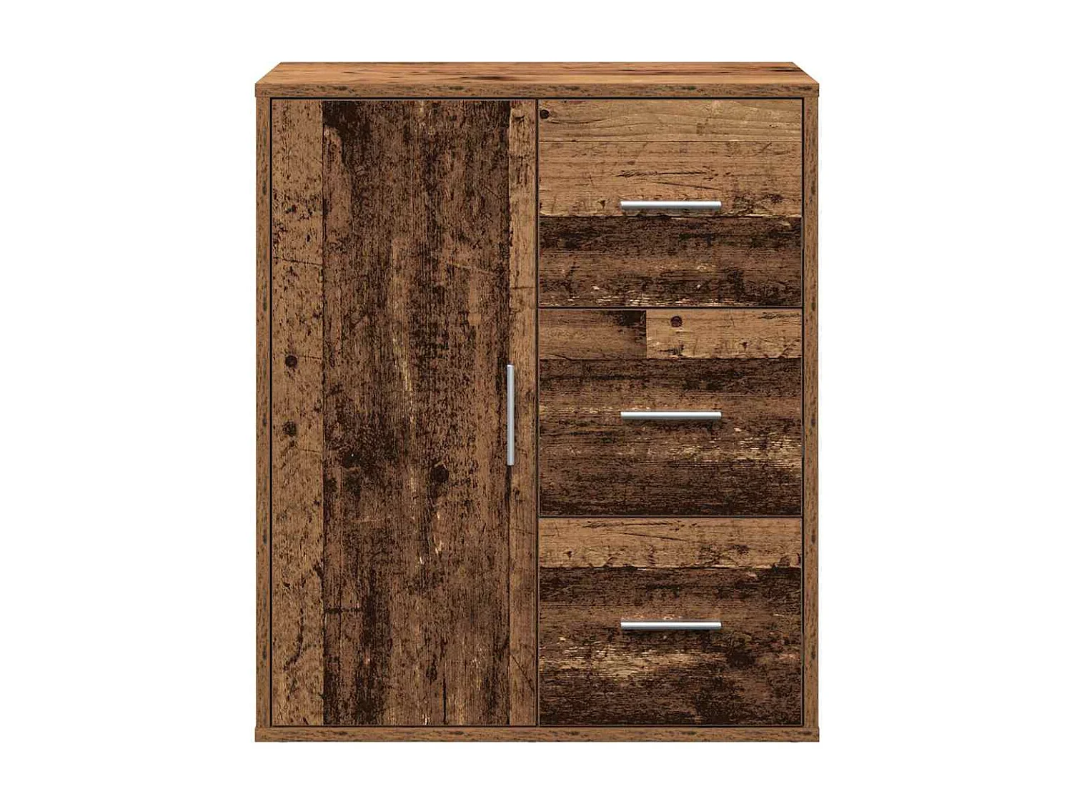 Dressoir met lade Oud hout 60 x 31 x 70 cm Bewerkt hout
