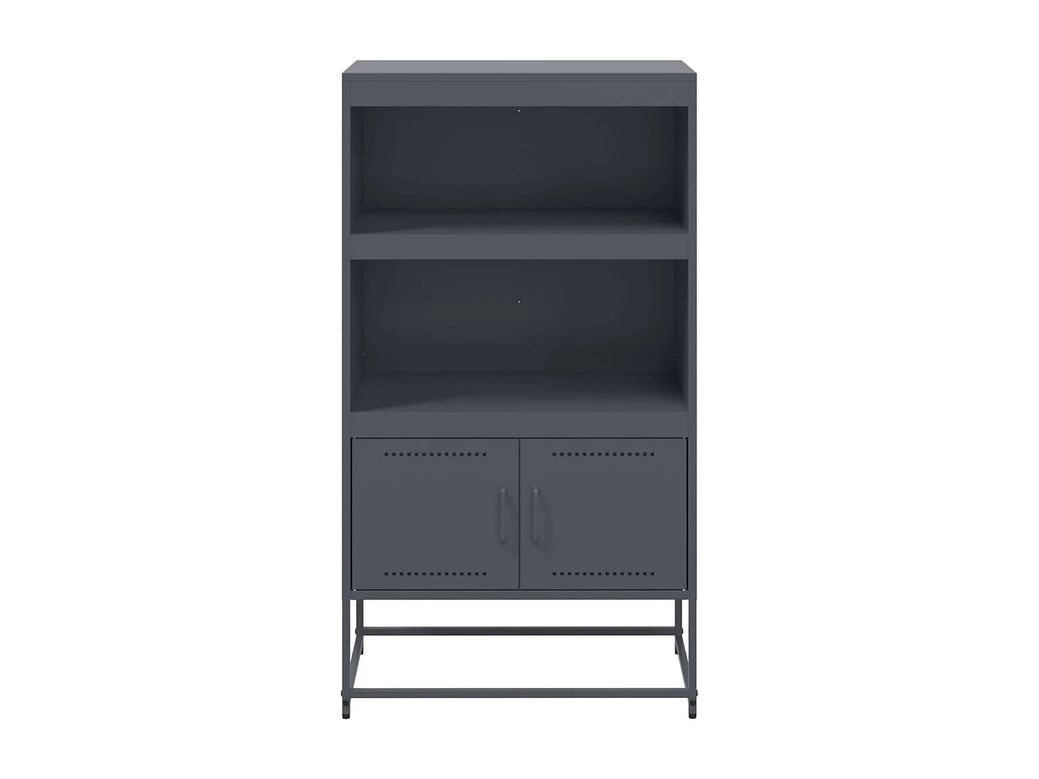 Buffet haut anthracite 68,5x38,5x123,5 cm acier