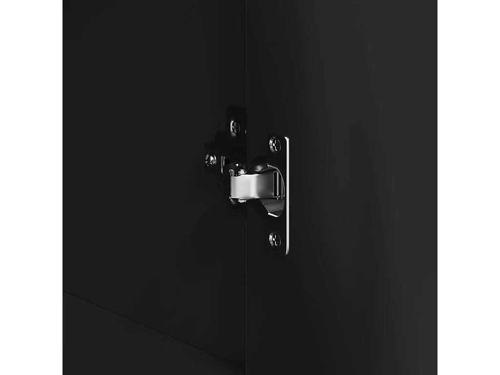 Buffet avec tiroir Noir 120 x 41 x 75 cm Bois d'ingénierie