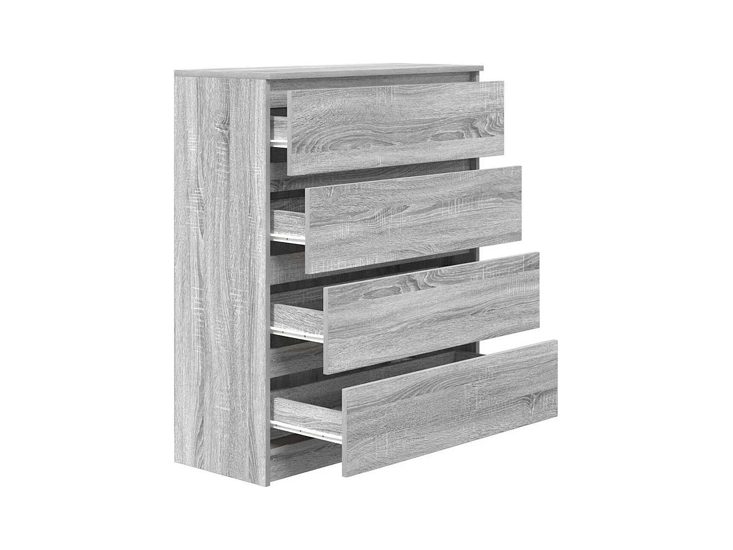 Buffet sonoma gris 80x35x99 cm bois d'ingénierie
