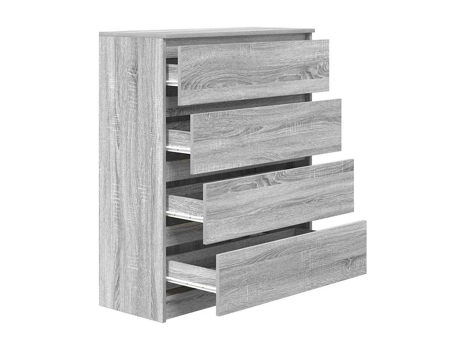 Buffet sonoma gris 80x35x99 cm bois d'ingénierie