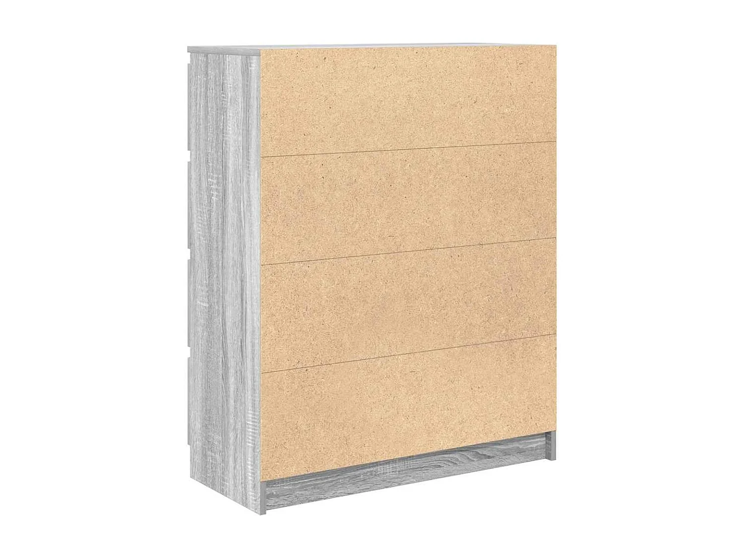 Buffet sonoma gris 80x35x99 cm bois d'ingénierie