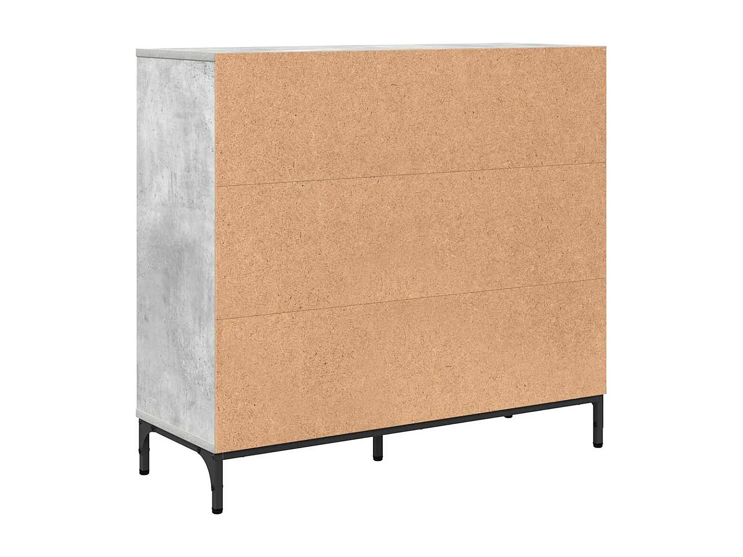 Buffet Gris béton 89,5 x 33 x 82 cm Bois d'ingénierie