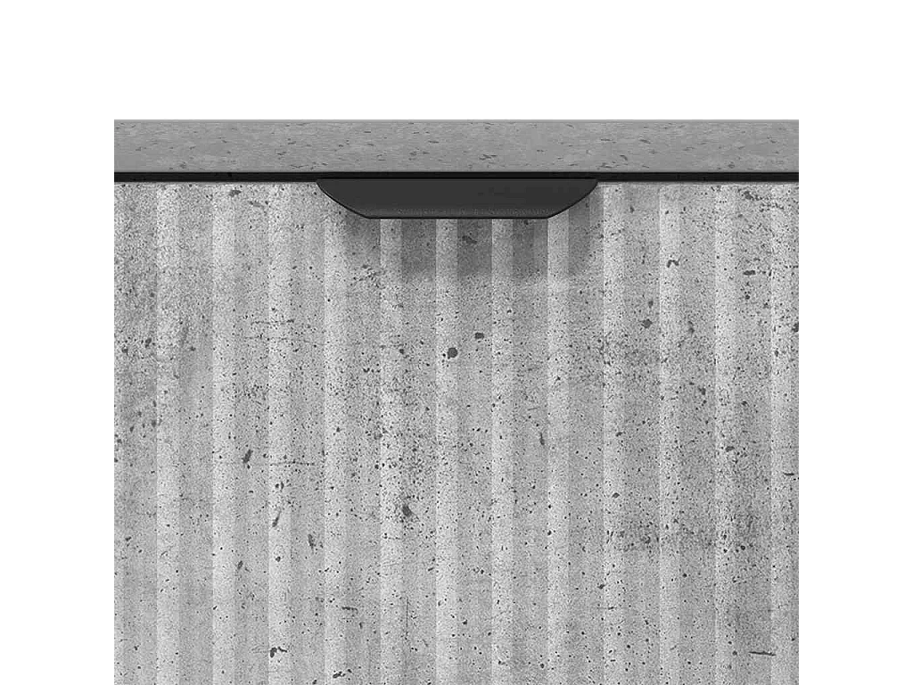 Buffet Gris béton 89,5 x 33 x 82 cm Bois d'ingénierie