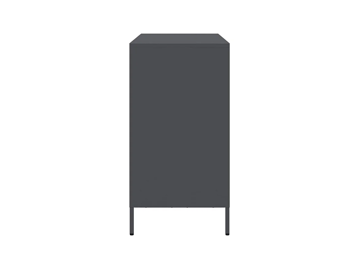 Buffet anthracite 101,5x39x73,5 cm acier laminé à froid
