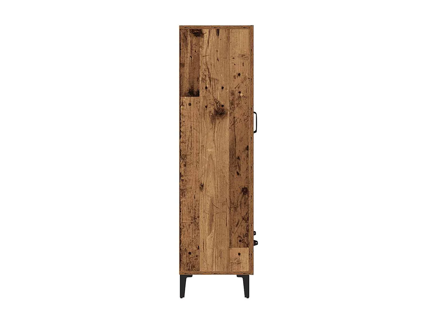 Buffet haut vieux bois 70x31x115 cm bois d'ingénierie