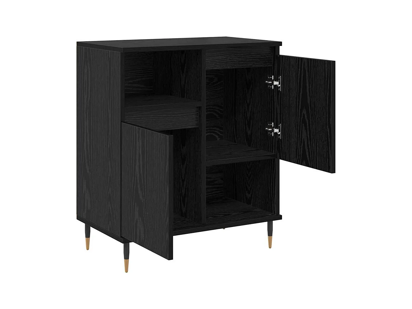 Buffets 3 pièces Chêne noir 180 x 35 x 70 cm Bois d'ingénierie