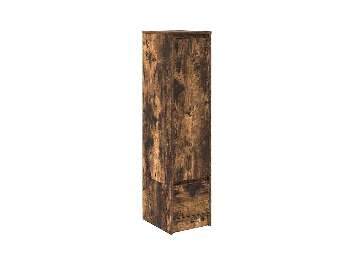 Buffet haut chêne fumé 29,5x34x119,5 cm bois d'ingénierie
