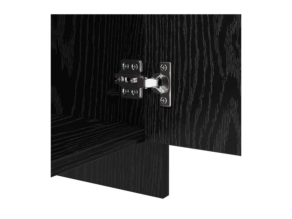 Aparadores 2 peças Carvalho preto 70 x 41 x 75 cm