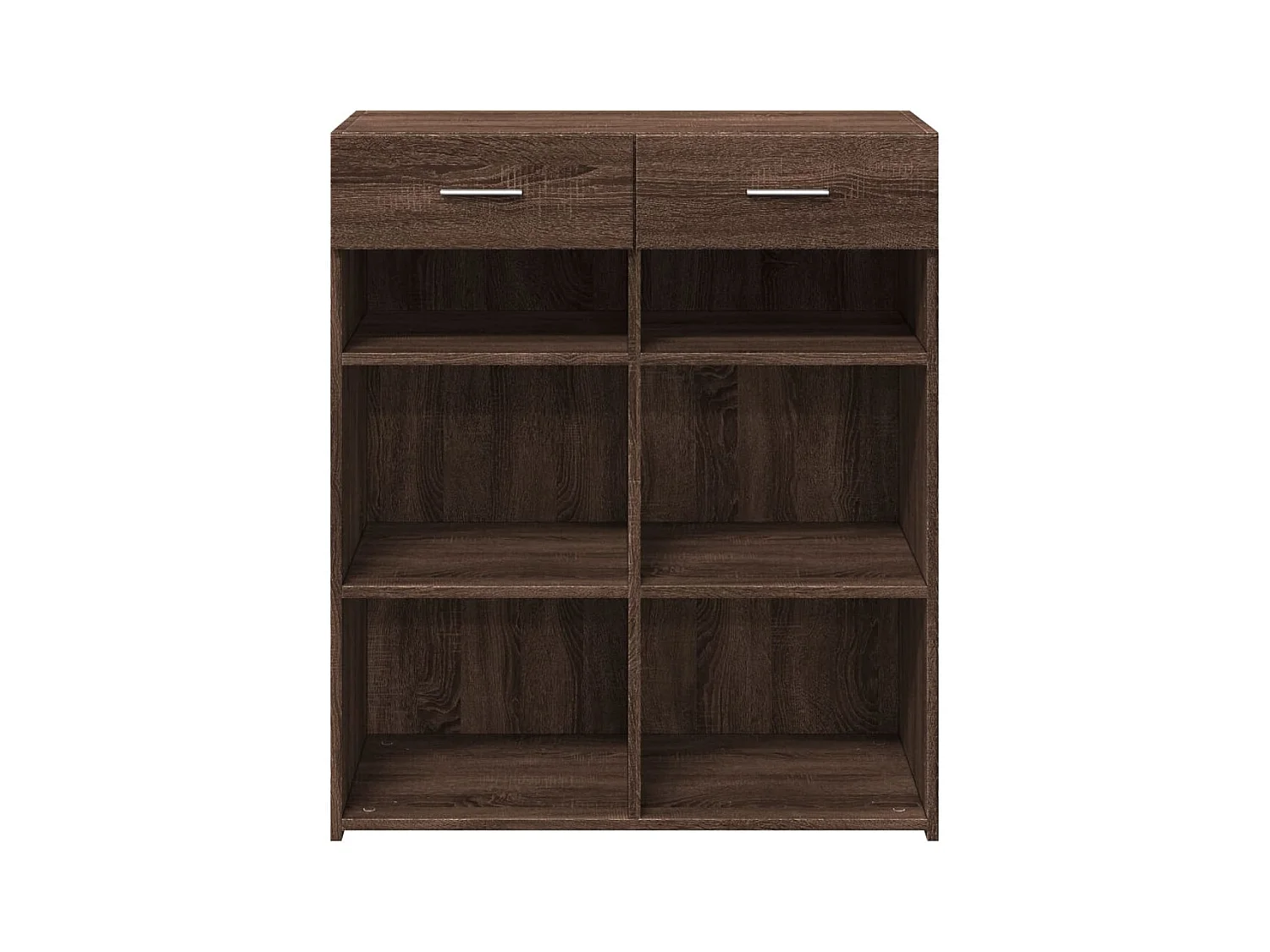 Buffet chêne marron 80x42,5x93 cm bois d'ingénierie