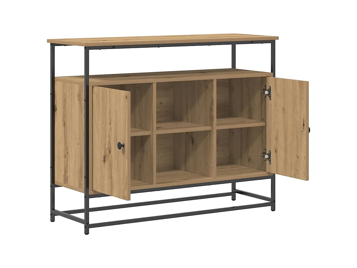 Buffet chêne artisanal 100 x 35 x 80 cm Bois d'ingénierie