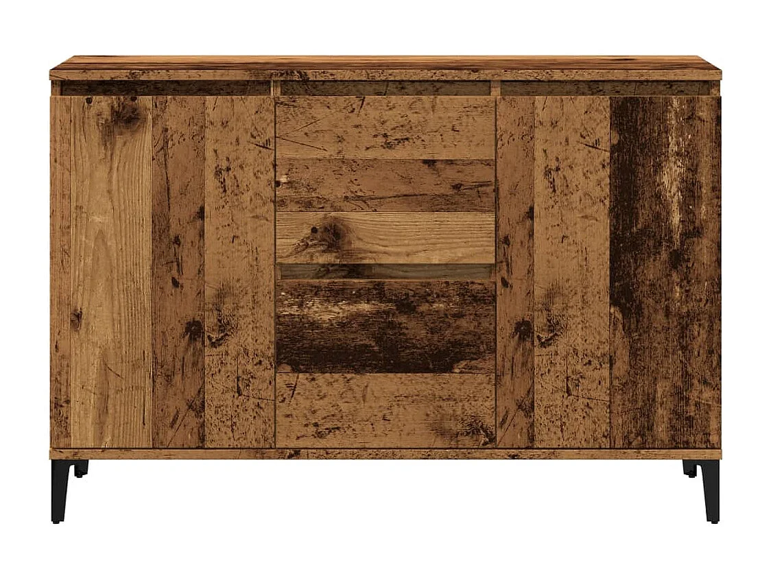 Buffet vieux bois 102x35x70 cm bois d'ingénierie