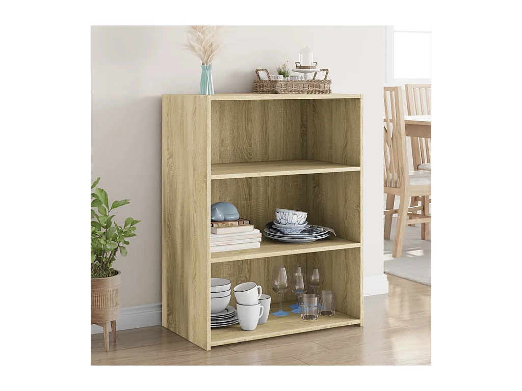 Buffet chêne sonoma 70x41x93 cm bois d'ingénierie