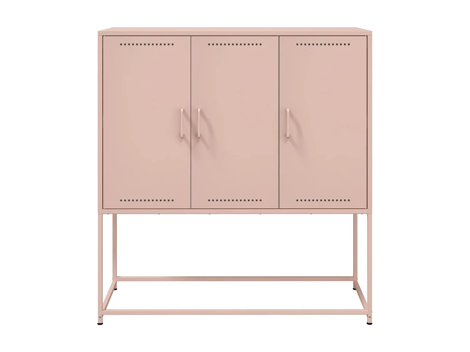 Buffet haut rose 100,5x39x107 cm acier