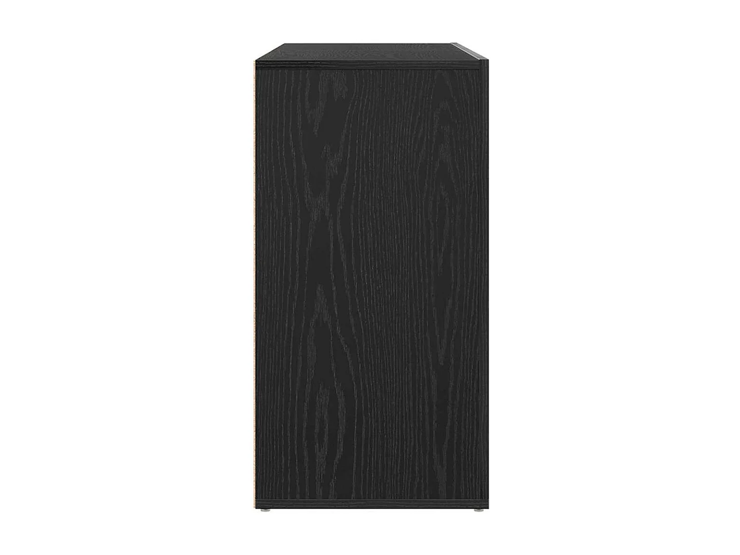 Dressoir met lade Zwart eiken 120 x 36 x 69 cm Bewerkt hout