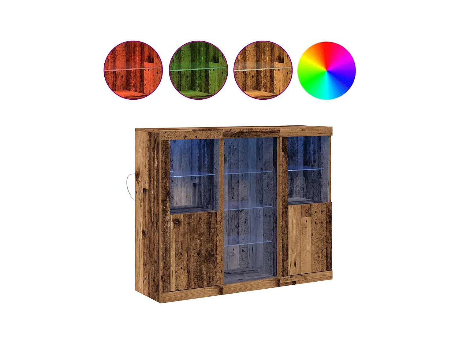 Buffet Bois ancien 123 x 37 x 100 cm Bois d'ingénierie