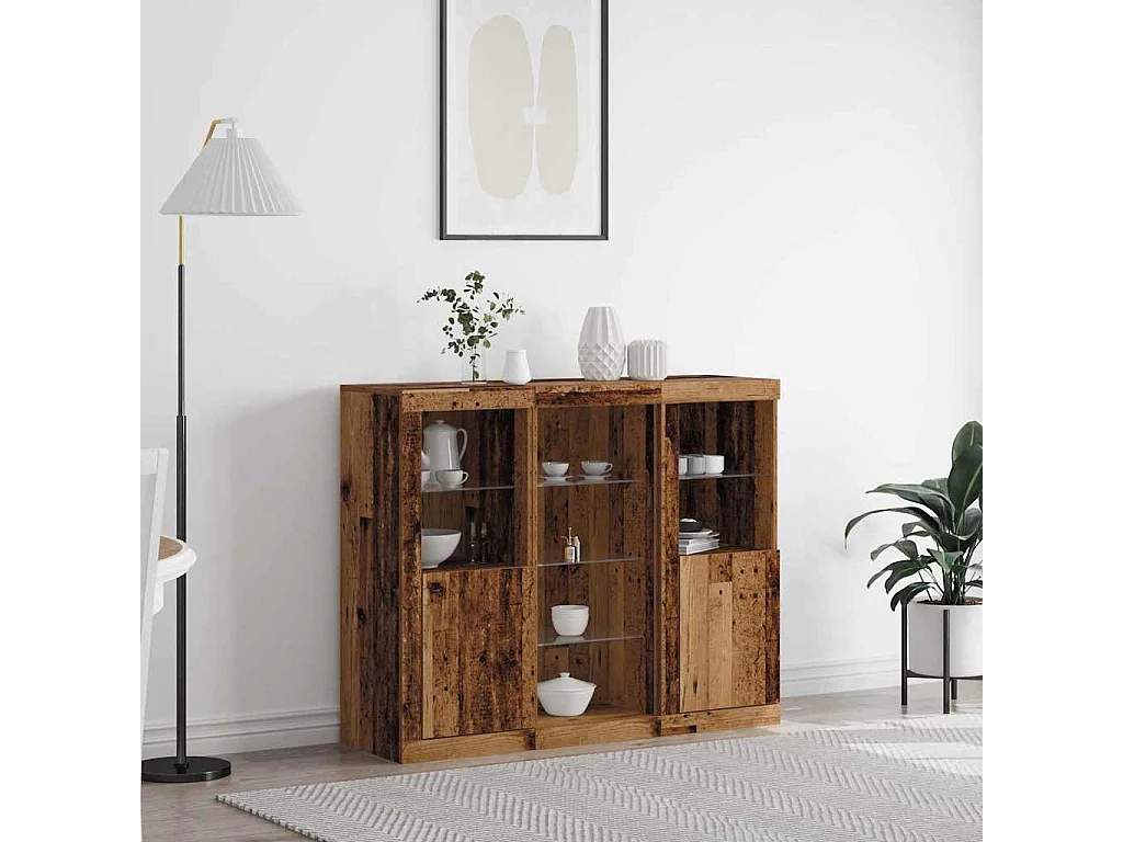 Buffet Bois ancien 123 x 37 x 100 cm Bois d'ingénierie