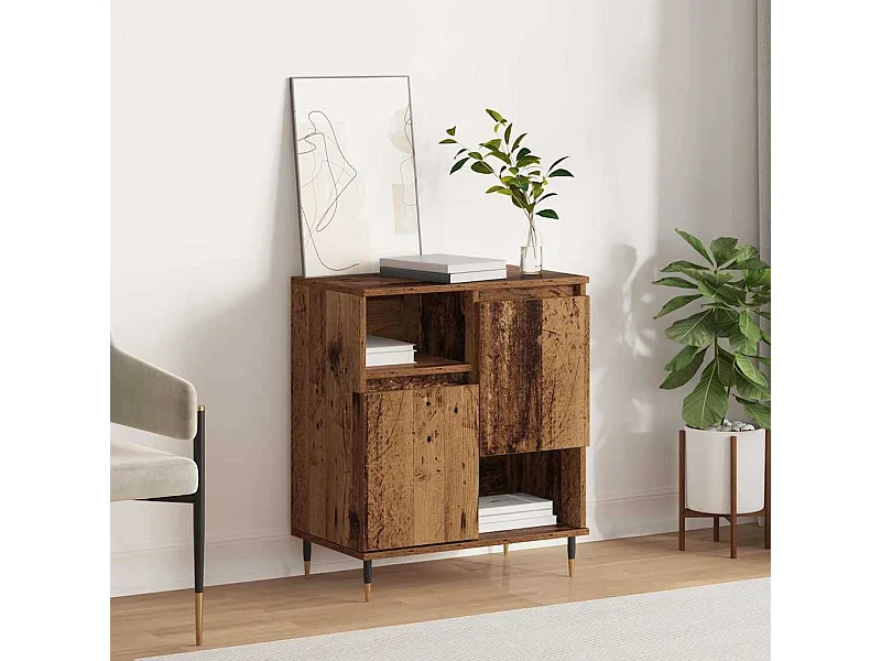 Vitrina Madera vieja 60 x 35 x 70 cm Madera contrachapada