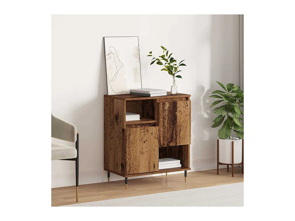 Vitrina Madera vieja 60 x 35 x 70 cm Madera contrachapada