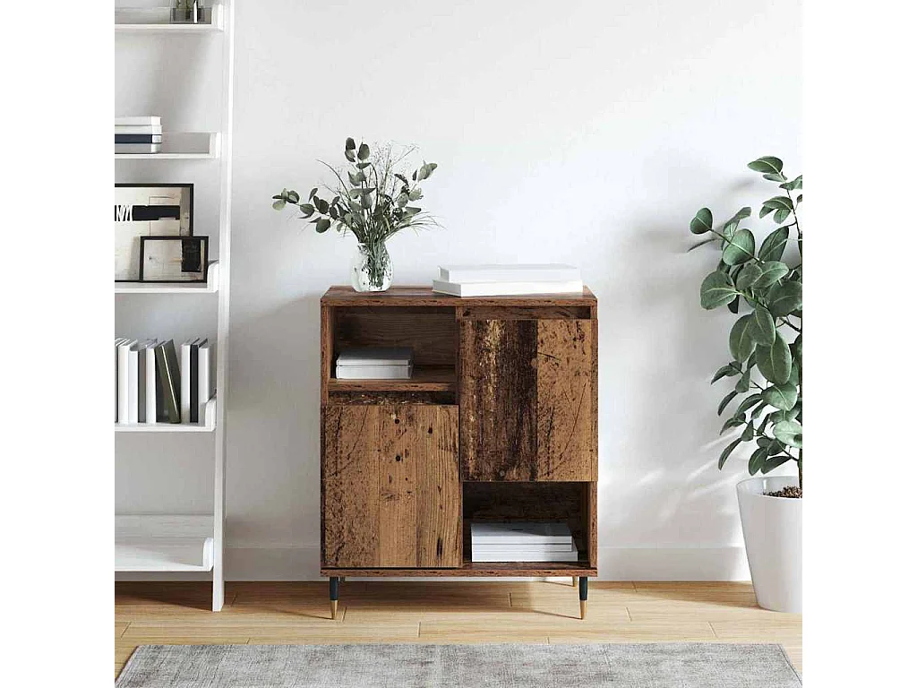 Vitrina Madera vieja 60 x 35 x 70 cm Madera contrachapada