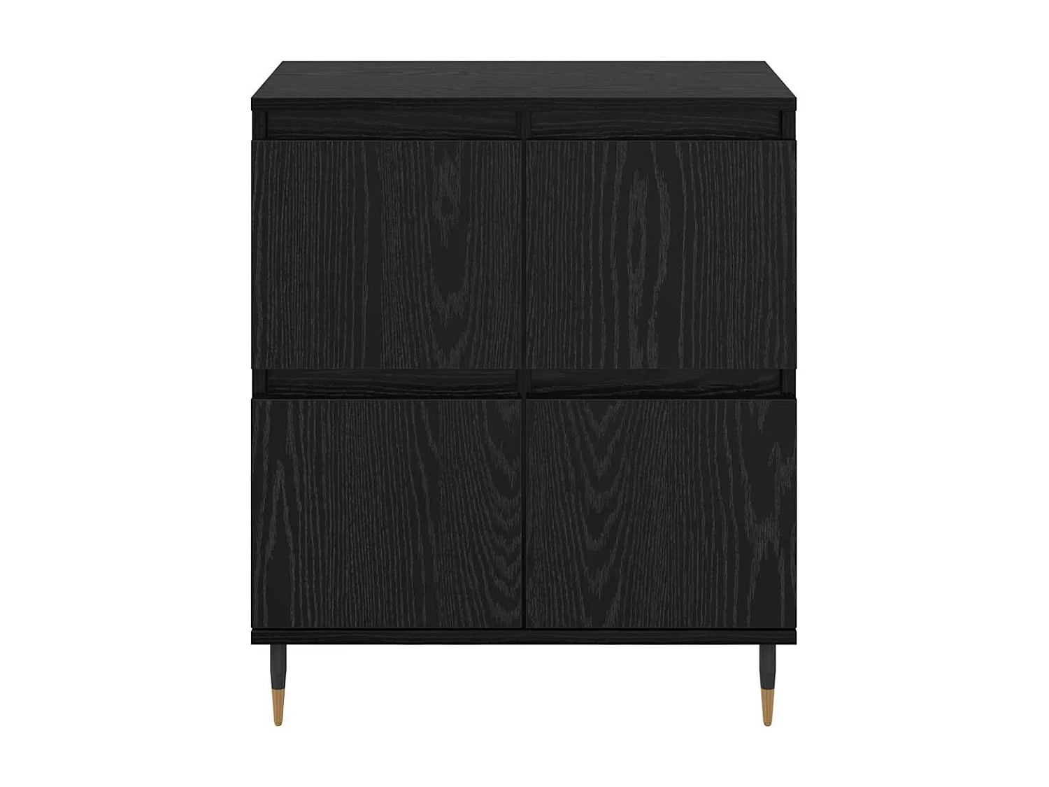 Buffet Noir 60 x 35 x 70 cm Bois d'ingénierie