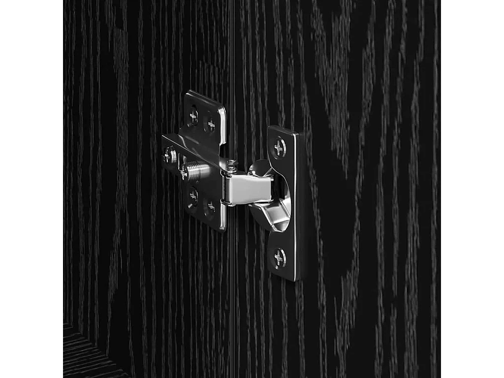 Buffet Noir 60 x 35 x 70 cm Bois d'ingénierie