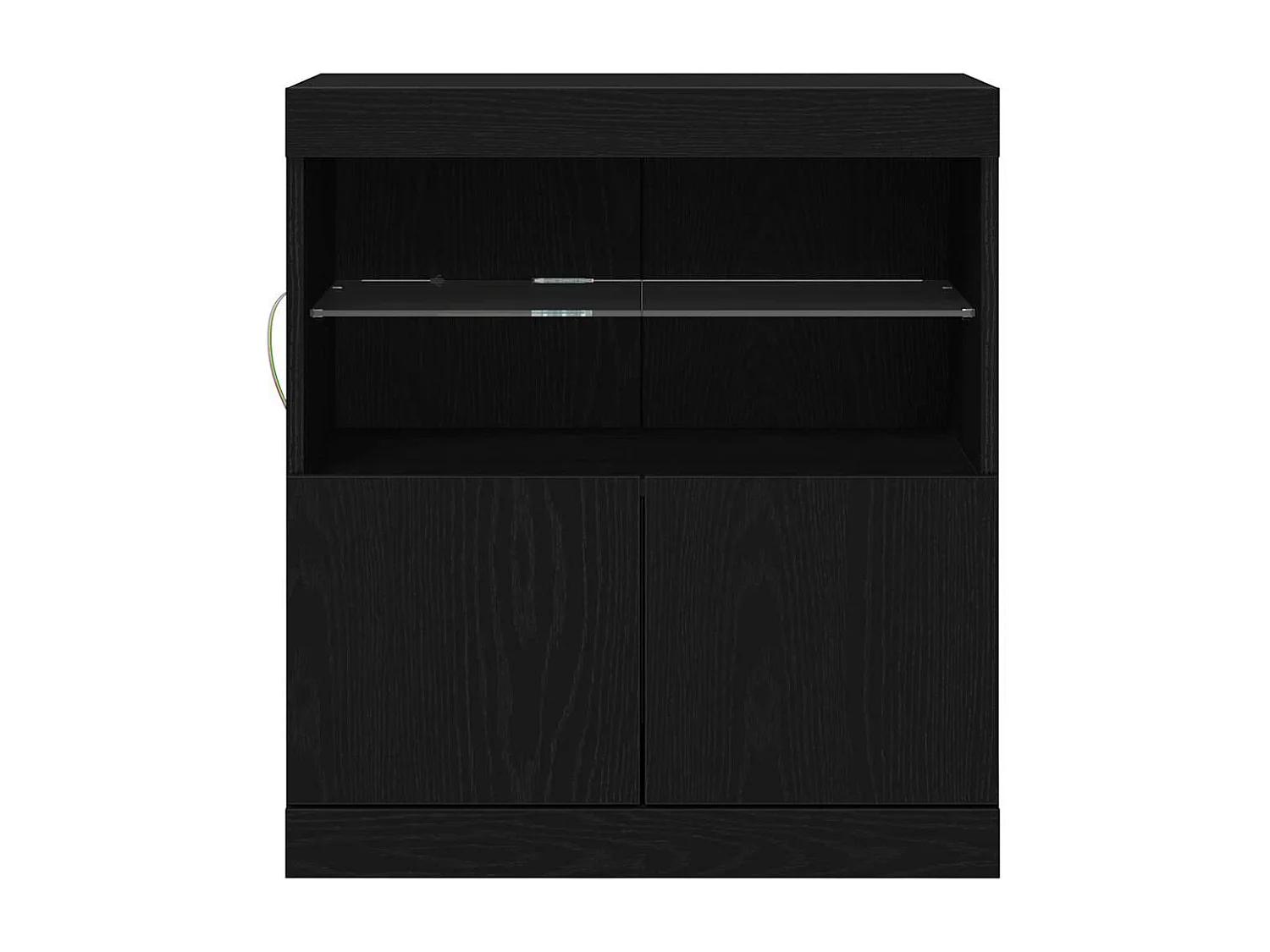 Buffet Noir 60 x 37 x 67 cm Bois d'ingénierie