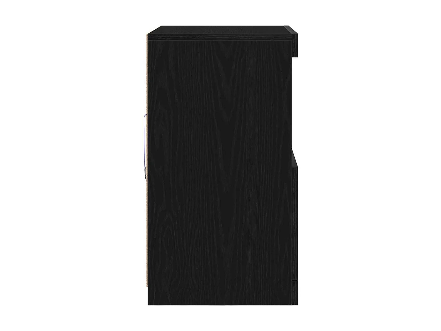 Buffet Noir 60 x 37 x 67 cm Bois d'ingénierie