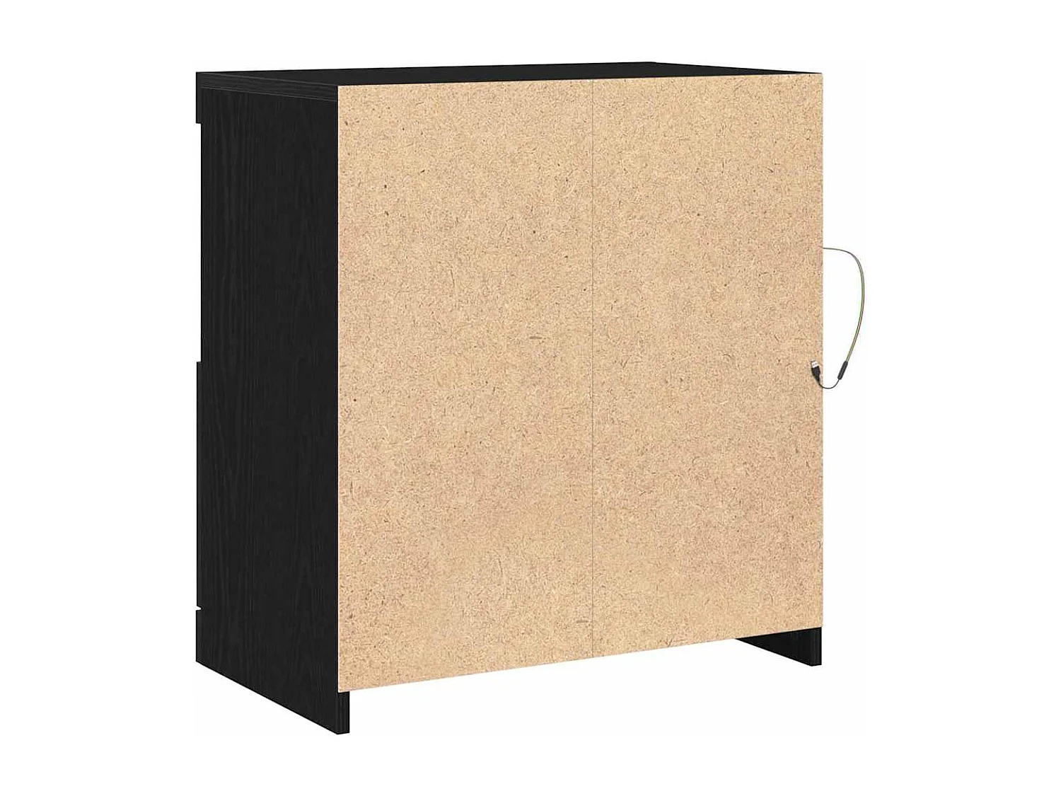 Buffet Noir 60 x 37 x 67 cm Bois d'ingénierie