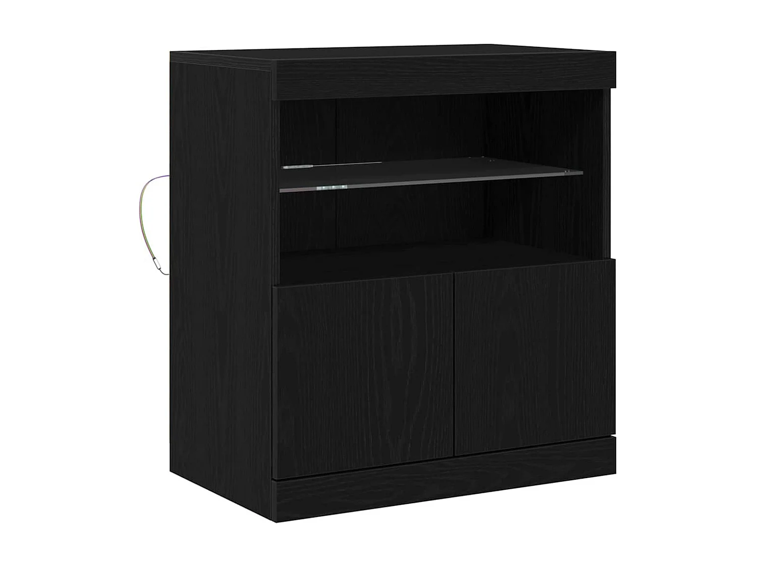 Buffet Noir 60 x 37 x 67 cm Bois d'ingénierie