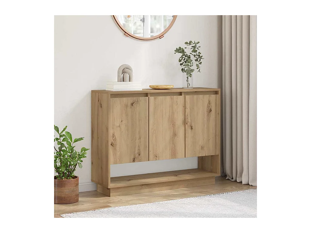 Buffet chêne artisanal 97 x 29 x 75 cm Bois d'ingénierie