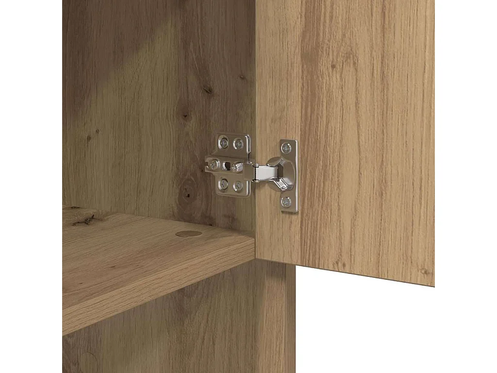 Buffet chêne artisanal 97 x 29 x 75 cm Bois d'ingénierie