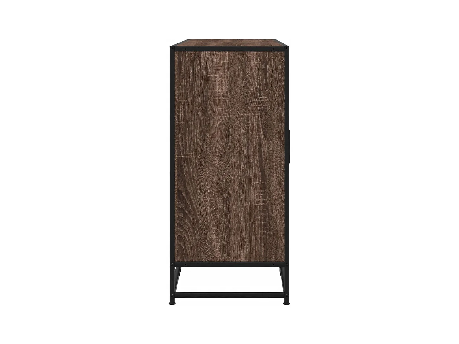 Buffet chêne marron 134x35x76 cm bois d'ingénierie