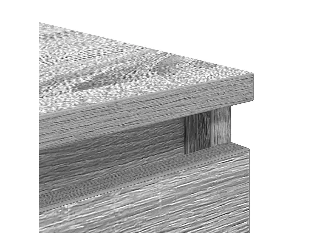 Buffet sonoma gris 37,5x35x76 cm bois d'ingénierie