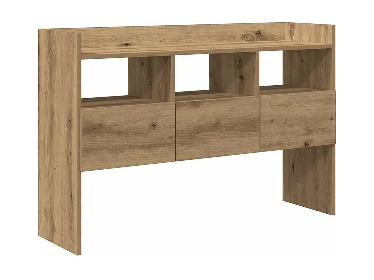 Buffet chêne artisanal 105x30x70 cm bois d'ingénierie