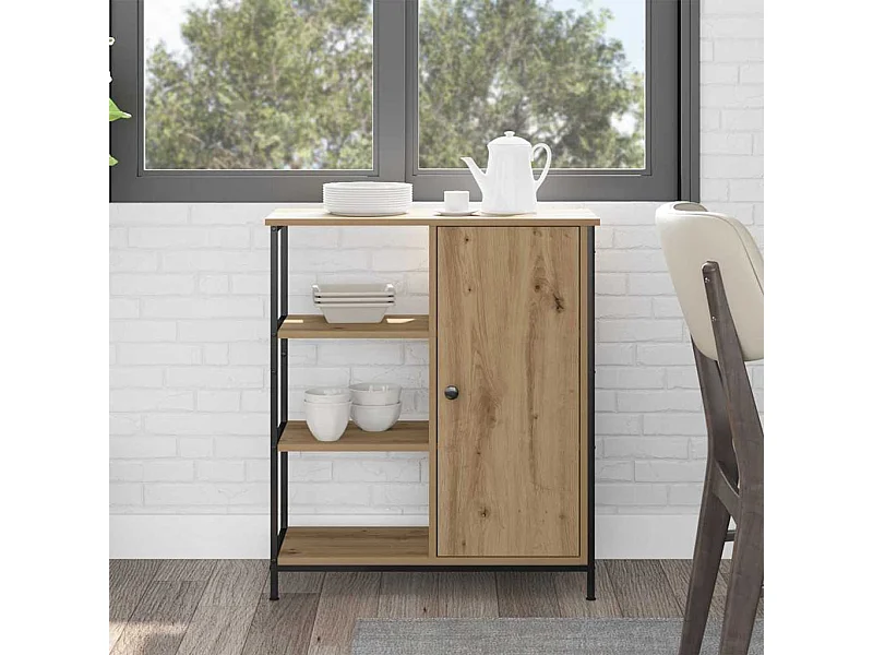 Vitrina Roble artisan 70 x 30 x 80 cm Madera contrachapada