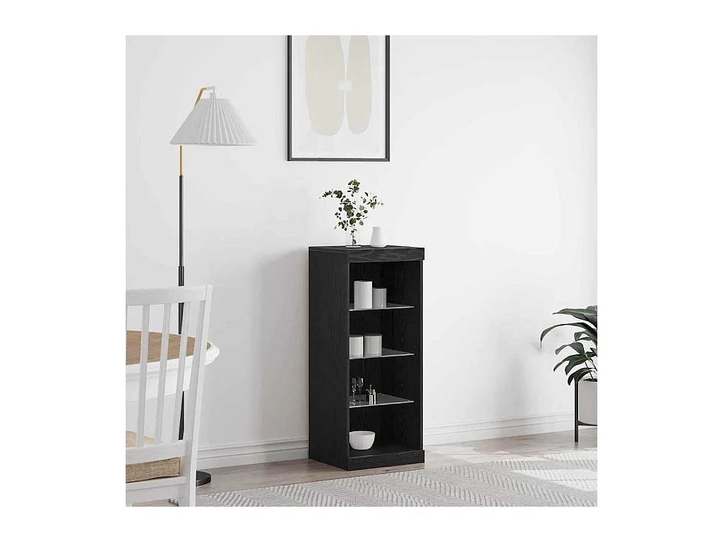 Buffet Chêne noir 41 x 37 x 100 cm Bois d'ingénierie