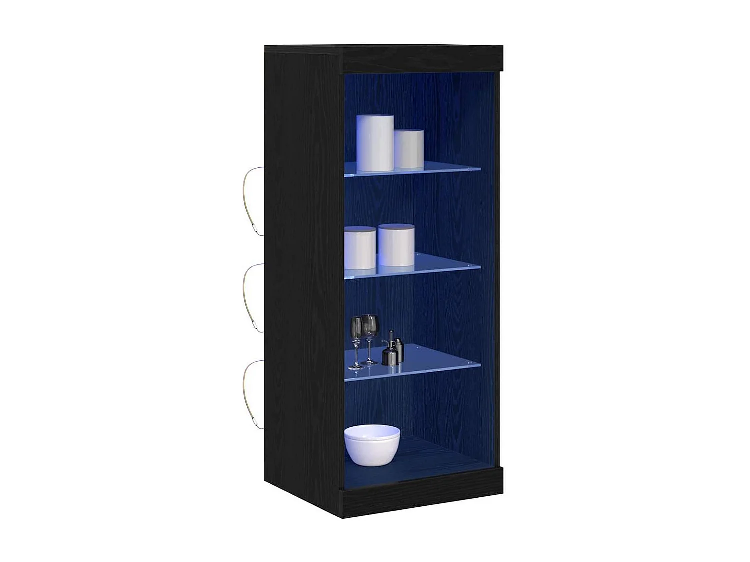 Buffet Chêne noir 41 x 37 x 100 cm Bois d'ingénierie