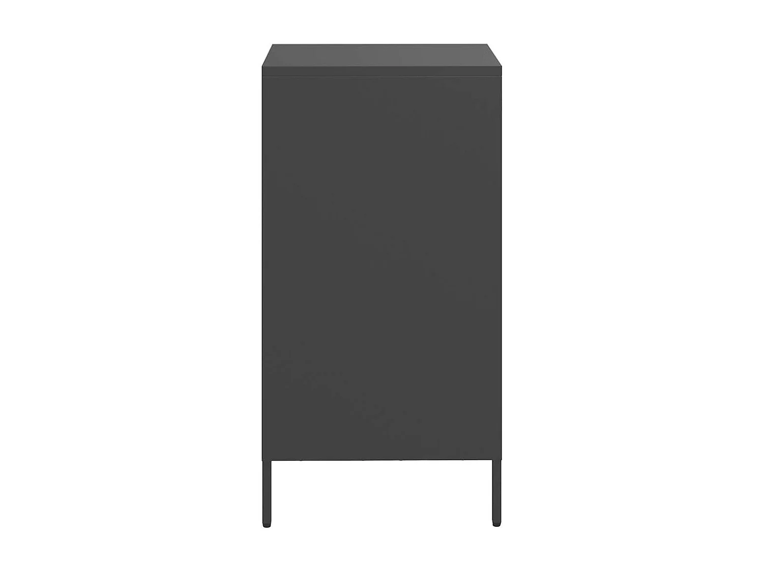 Buffet noir 35x39x73,5 cm acier laminé à froid