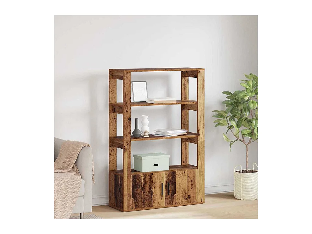 Dressoir Oud hout 30 x 80 x 119,5 cm Bewerkt hout