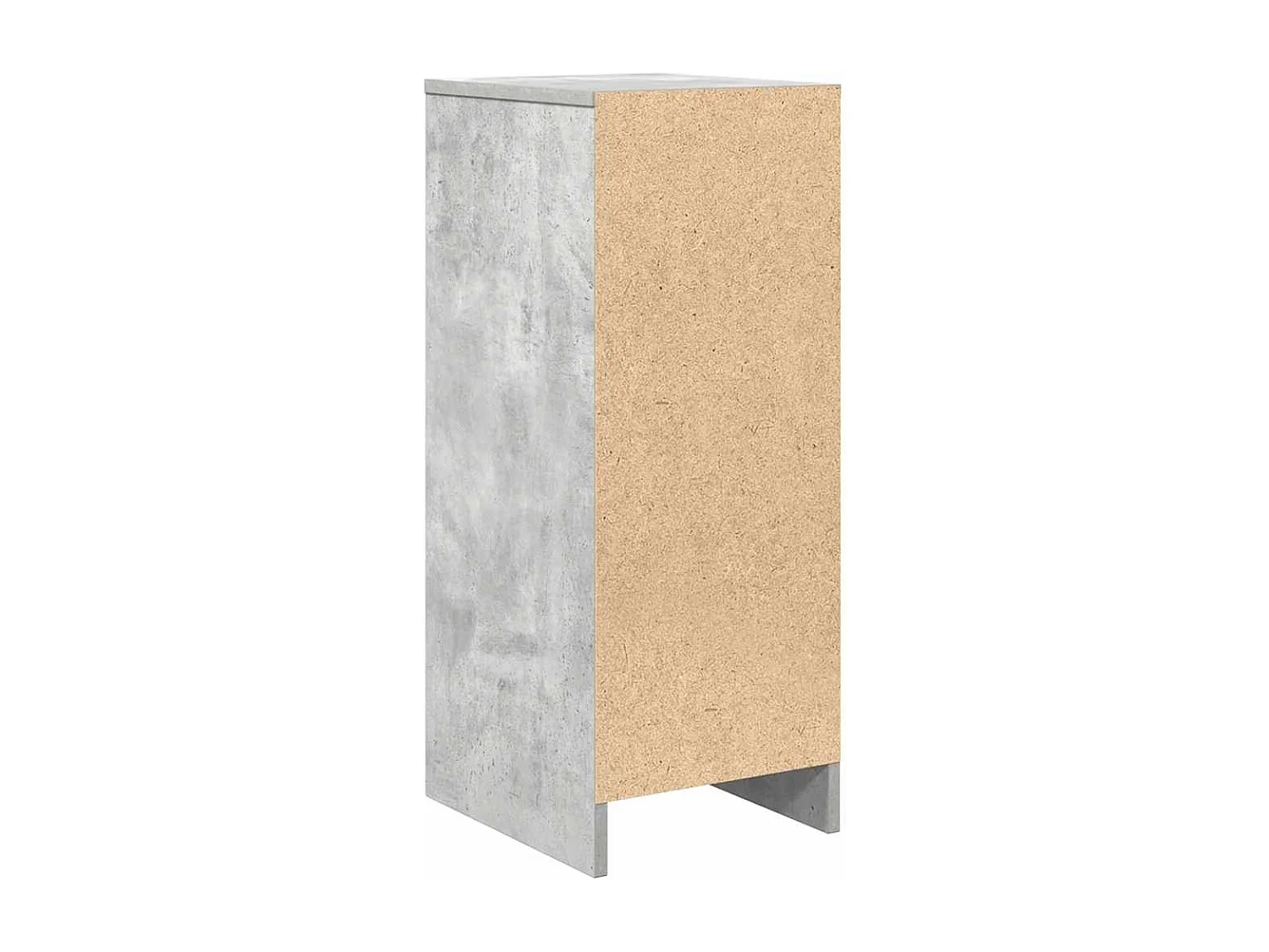 Buffet gris béton 29,5x34x76 cm bois d'ingénierie