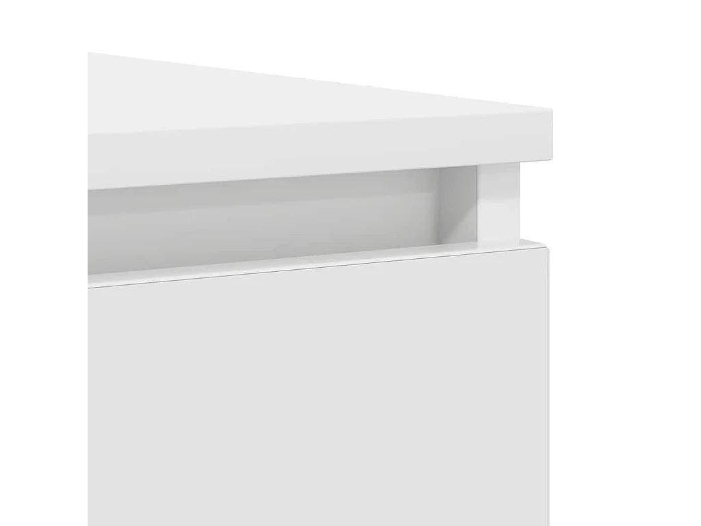 Buffet avec tiroirs blanc 100,5x35x76 cm bois d'ingénierie