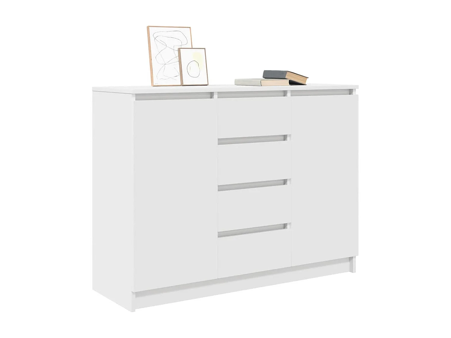 Aparador com gavetas 100,5x35x76 cm derivados de madeira branco