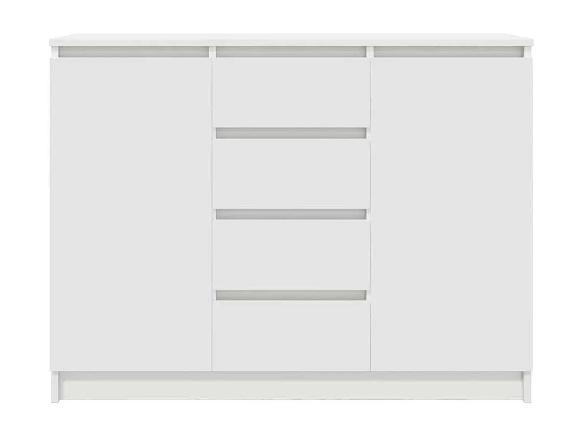 Aparador com gavetas 100,5x35x76 cm derivados de madeira branco