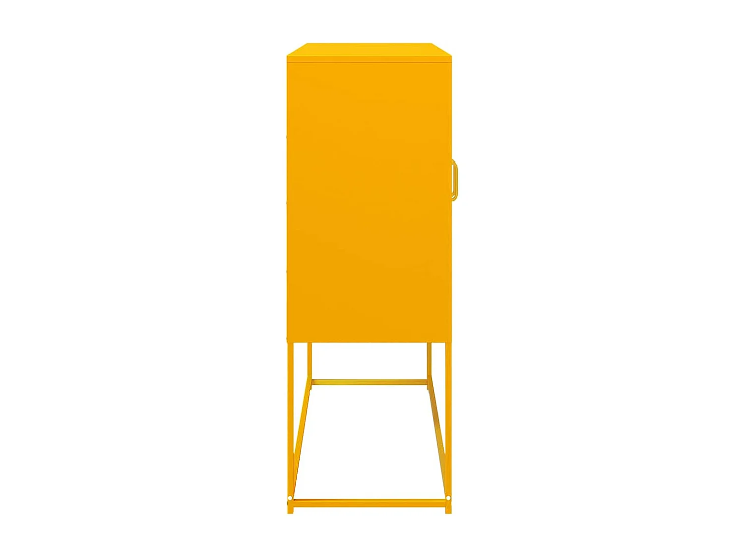 Buffet jaune moutarde 100,5x39x107 cm acier laminé à froid